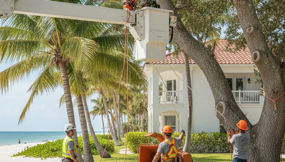 Tree service crew in Tampa, FL providing professional tree trimming and maintenance
